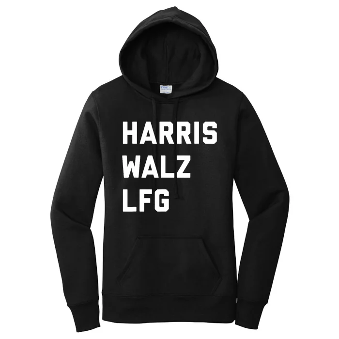 Harris Walz Lfg 2024 Election Democrat Ticket Women's Pullover Hoodie