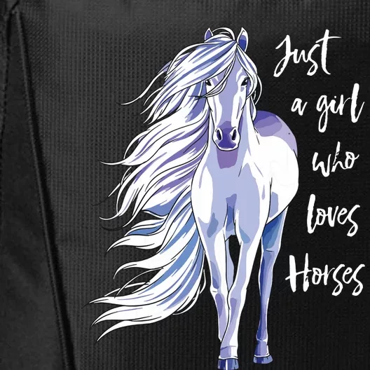 Horse Who Loves Horseback Riding Equestrian Farm City Backpack