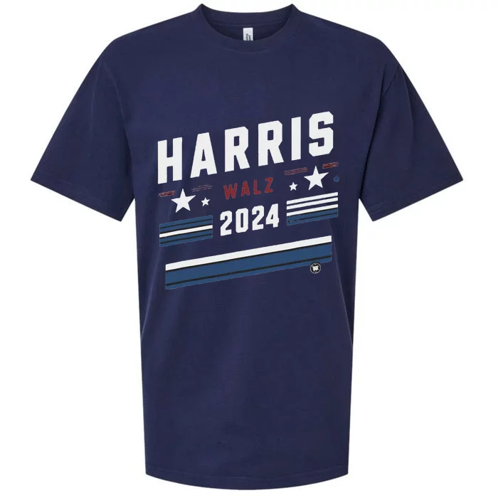 Harris Walz Lets Finish The Job Sueded Cloud Jersey T-Shirt