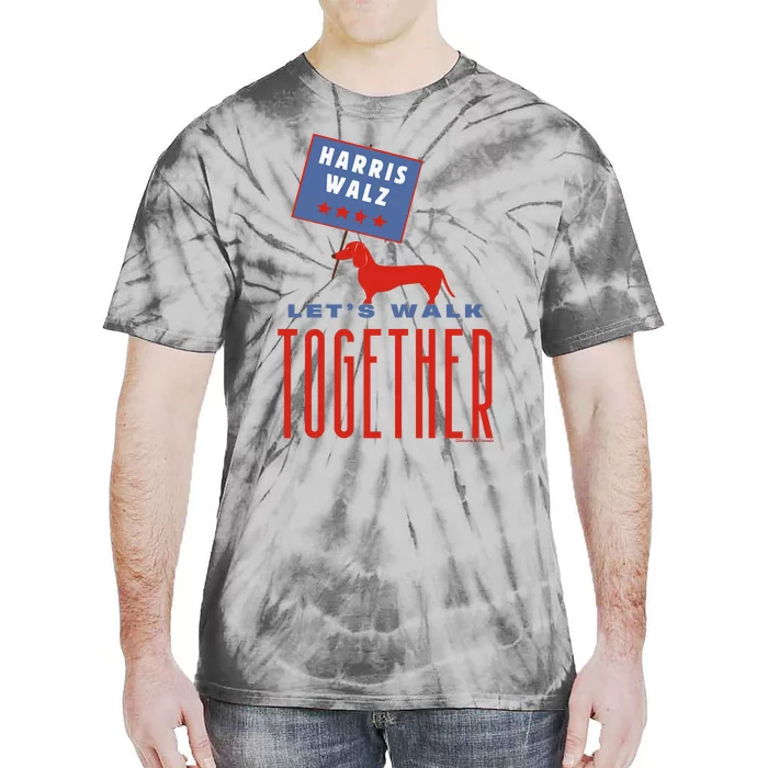 Harris Walz LetS Walk Together Tie-Dye T-Shirt