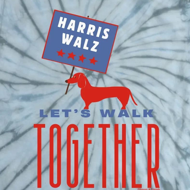 Harris Walz LetS Walk Together Tie-Dye T-Shirt