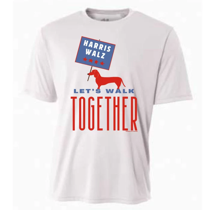 Harris Walz LetS Walk Together Cooling Performance Crew T-Shirt