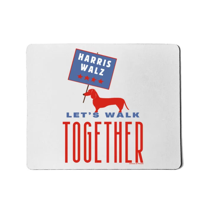 Harris Walz LetS Walk Together Mousepad