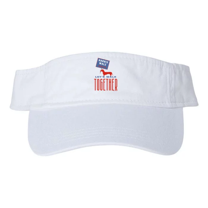 Harris Walz LetS Walk Together Valucap Bio-Washed Visor