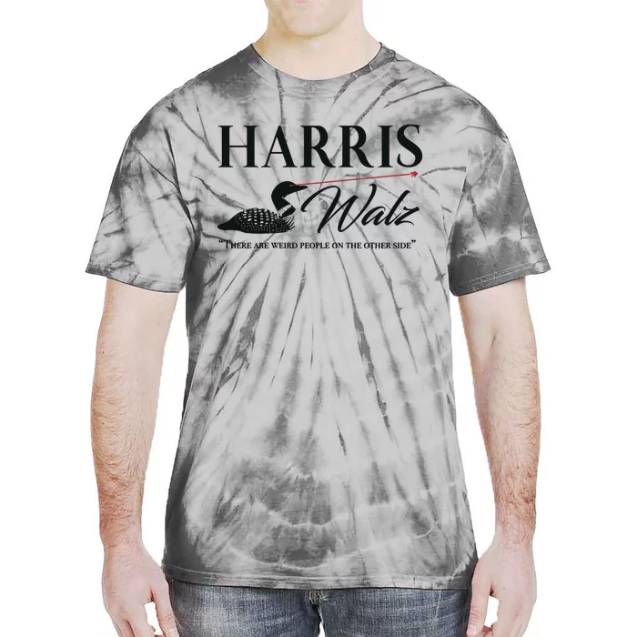 Harris Walz Laser Loon Weird Campaign Tie-Dye T-Shirt