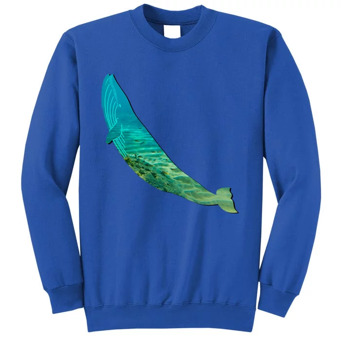 Humpback Whale Lovers Silhouette Earth Day And Ocean Week Gift Sweatshirt