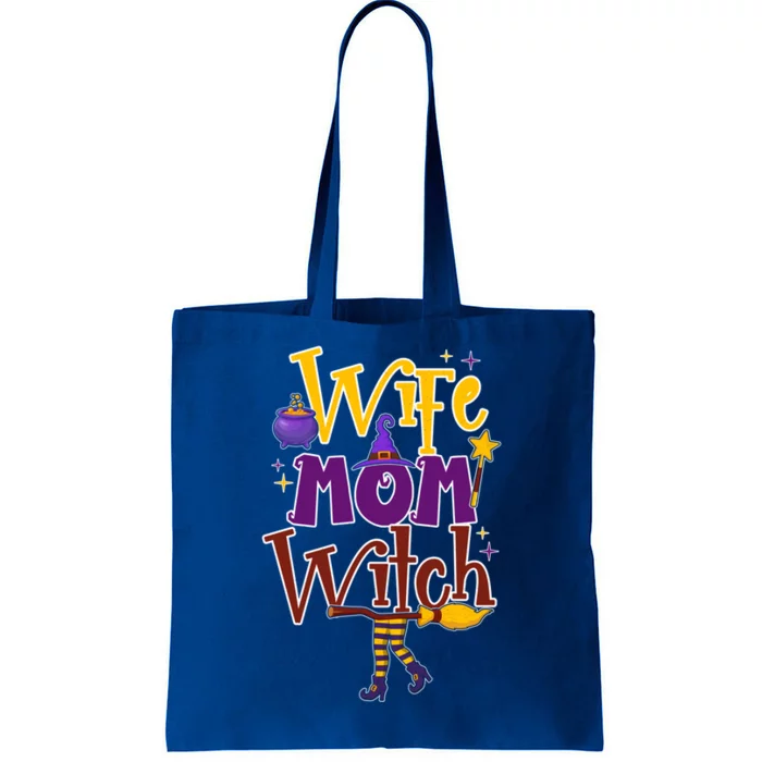 Halloween Wife Mom Witch Spooky Witchy Trick Or Treat Party Gift Tote Bag