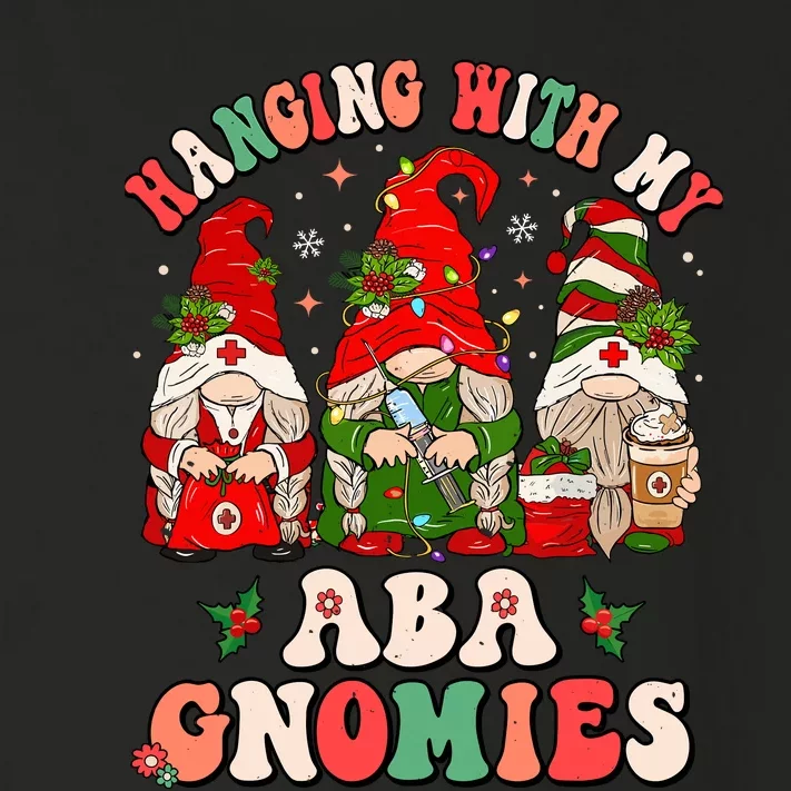 Hanging With My Aba Gnomies Cute Christmas Aba Therapy Toddler Long Sleeve Shirt