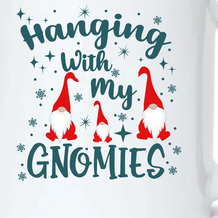 Hanging With My Gnomies Christmas Winter Black Color Changing Mug