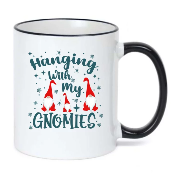 Hanging With My Gnomies Christmas Winter Black Color Changing Mug