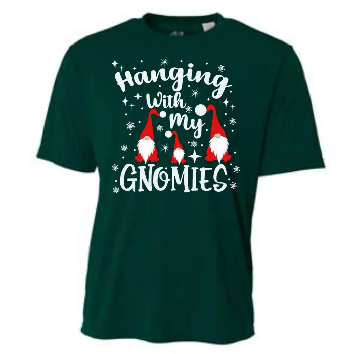 Hanging With My Gnomies Christmas Winter Cooling Performance Crew T-Shirt