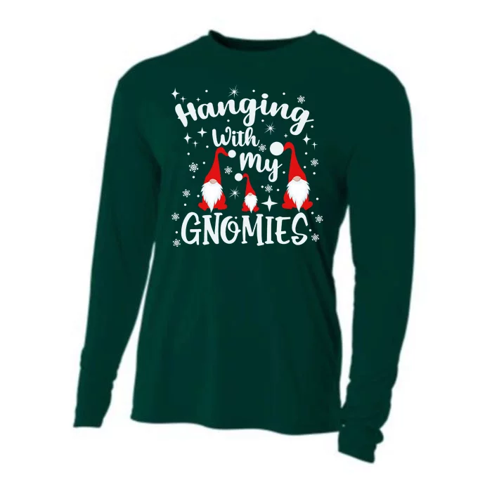 Hanging With My Gnomies Christmas Winter Cooling Performance Long Sleeve Crew