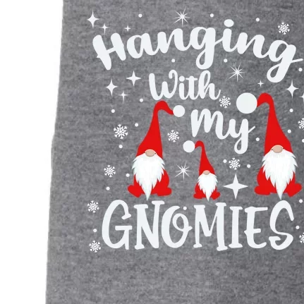 Hanging With My Gnomies Christmas Winter Doggie 3-End Fleece Hoodie