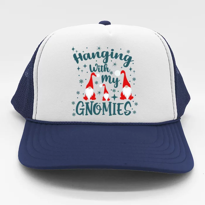 Hanging With My Gnomies Christmas Winter Trucker Hat