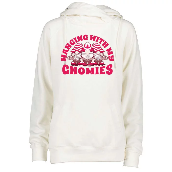 Hanging With My Gnomies Canada Womens Funnel Neck Pullover Hood