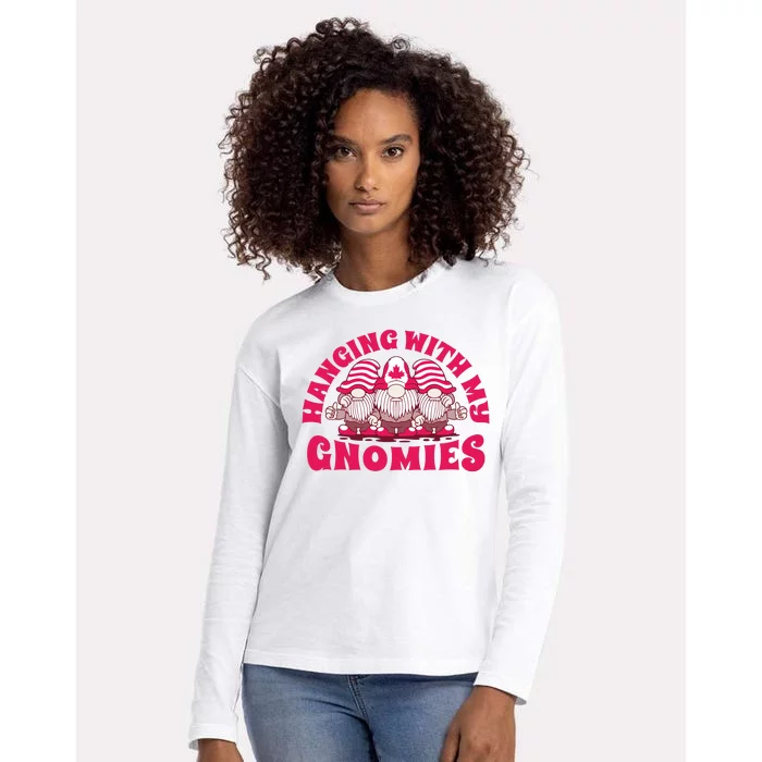 Hanging With My Gnomies Canada Womens Cotton Relaxed Long Sleeve T-Shirt