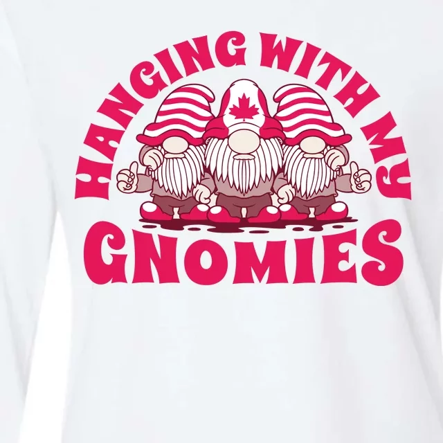 Hanging With My Gnomies Canada Womens Cotton Relaxed Long Sleeve T-Shirt