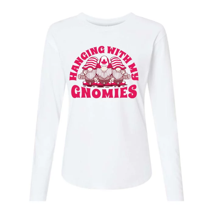 Hanging With My Gnomies Canada Womens Cotton Relaxed Long Sleeve T-Shirt