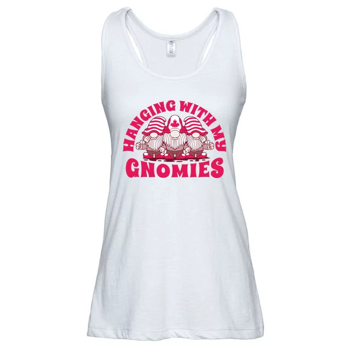 Hanging With My Gnomies Canada Ladies Essential Flowy Tank