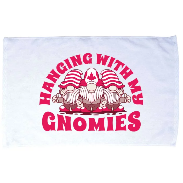 Hanging With My Gnomies Canada Microfiber Hand Towel