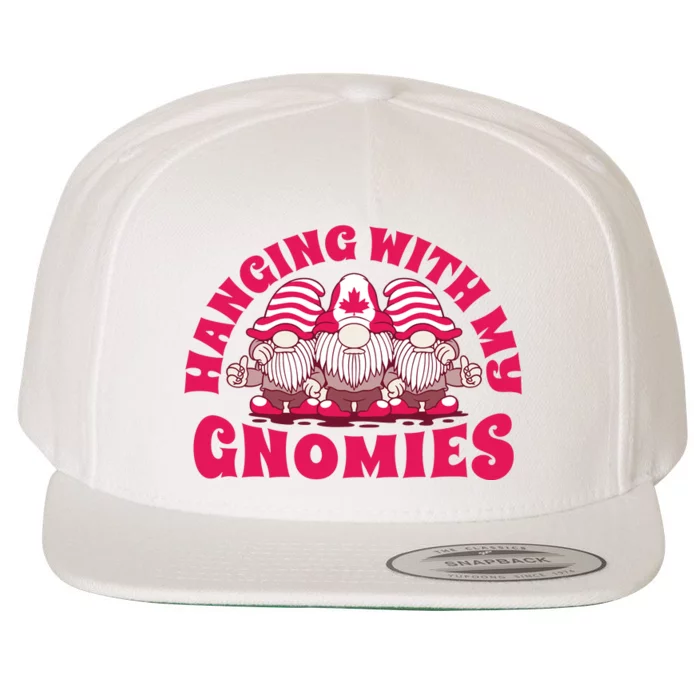 Hanging With My Gnomies Canada Wool Snapback Cap