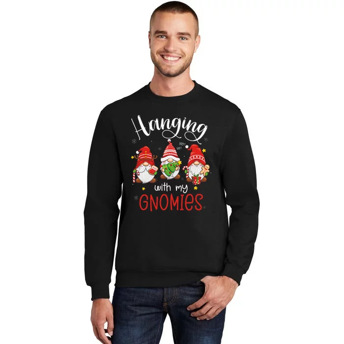 Hanging With My Gnomies Funny Christmas Gnome Sweatshirt