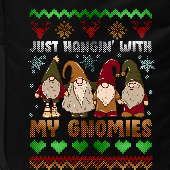 Hangin With My Gnomies Adorable Christmas Gnome Lover Great Gift Impact Tech Backpack