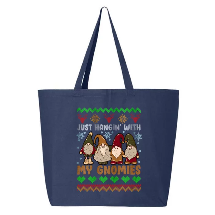 Hangin With My Gnomies Adorable Christmas Gnome Lover Great Gift 25L Jumbo Tote