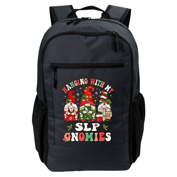 Hanging With My Slp Gnomies Cute Christmas Speech Therapist Gift Daily Commute Backpack