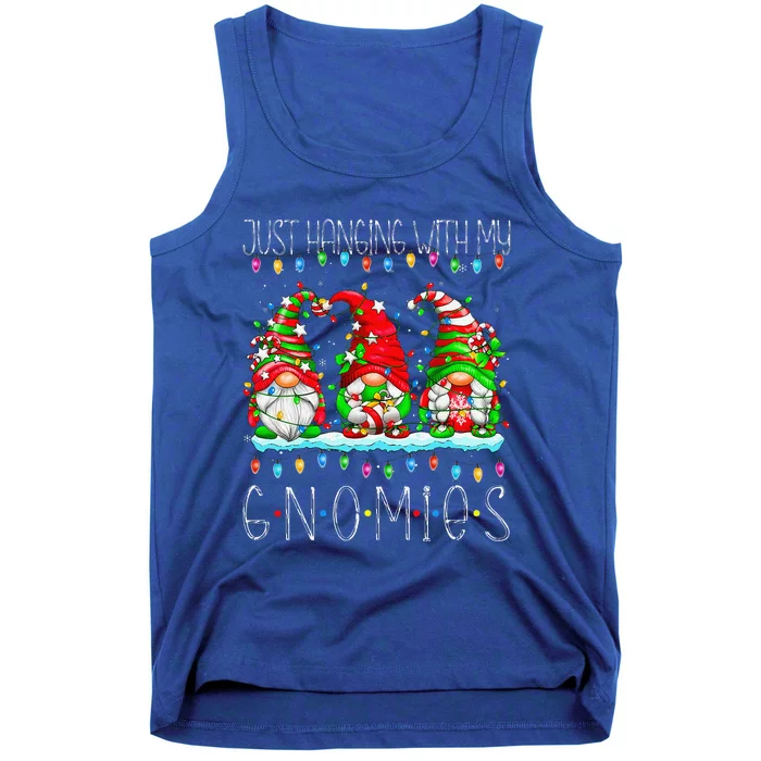 Hangin With My Gnomies Christmas Family Gnome Xmas Matching Tank Top