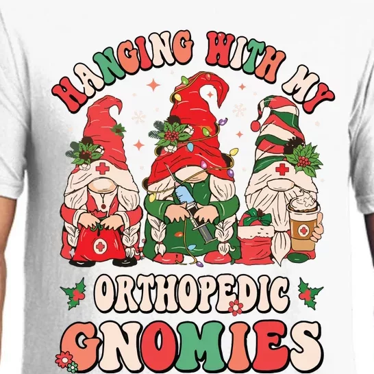 Hanging With My Orthopedic Gnomies Christmas Rn Ortho Nurse Pajama Set