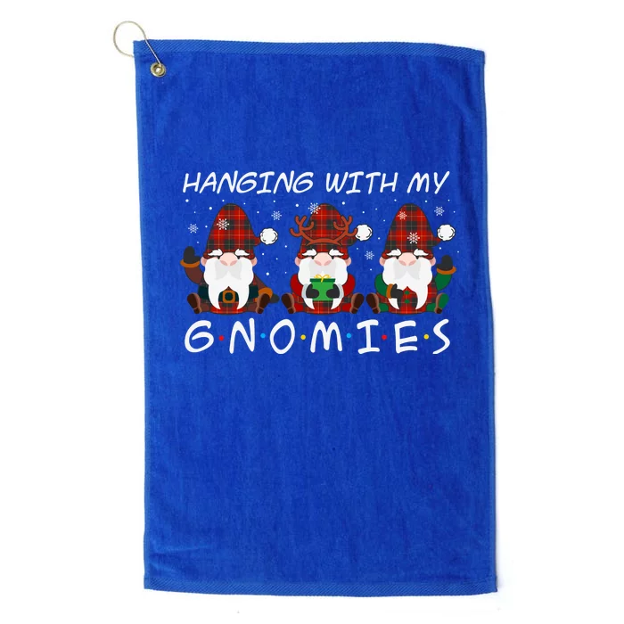 Hanging With My Gnomies Friends Christmas Holiday Platinum Collection Golf Towel