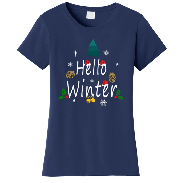 Hello Winter | Merry Christmas Women's T-Shirt