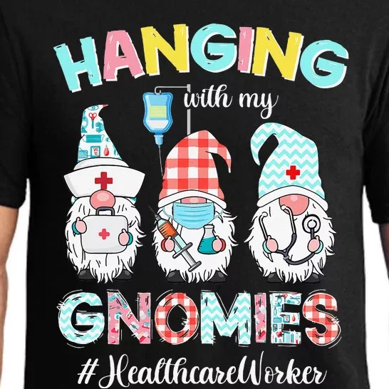 Hanging With My Healthcare Worker Gnomies Nursing Nurses Day Pajama Set