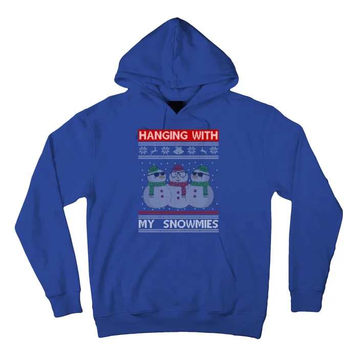 Hanging With My Snowmies Ugly Christmas Hoodie