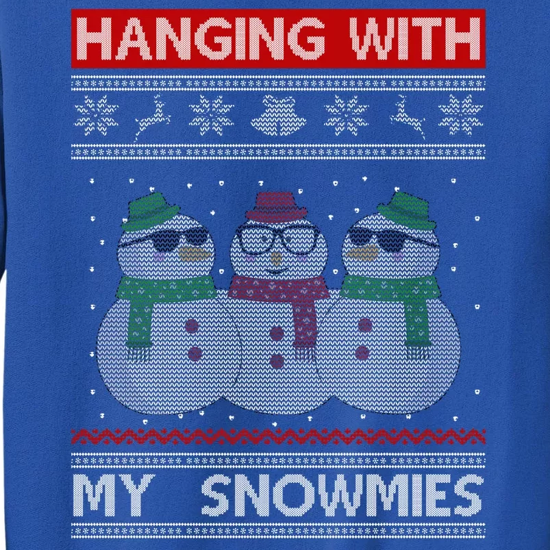 Hanging With My Snowmies Ugly Christmas Sweatshirt