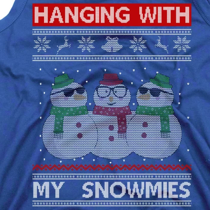 Hanging With My Snowmies Ugly Christmas Tank Top