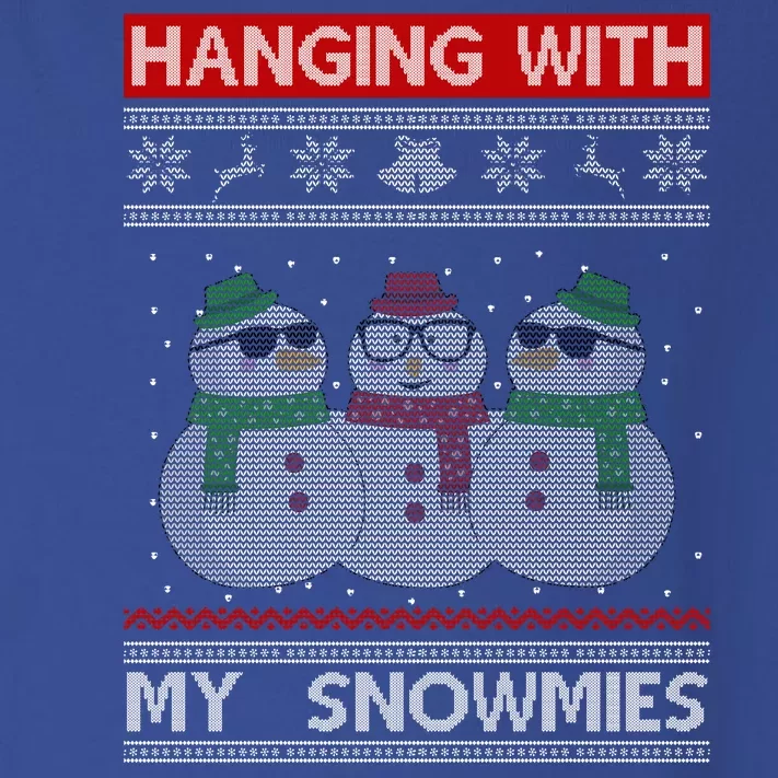 Hanging With My Snowmies Ugly Christmas Toddler Long Sleeve Shirt