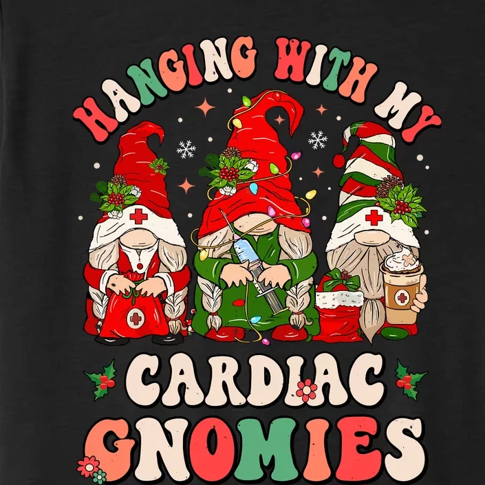 Hanging With My Cardiac Gnomies Funny Christmas Cardiologist ChromaSoft Performance T-Shirt