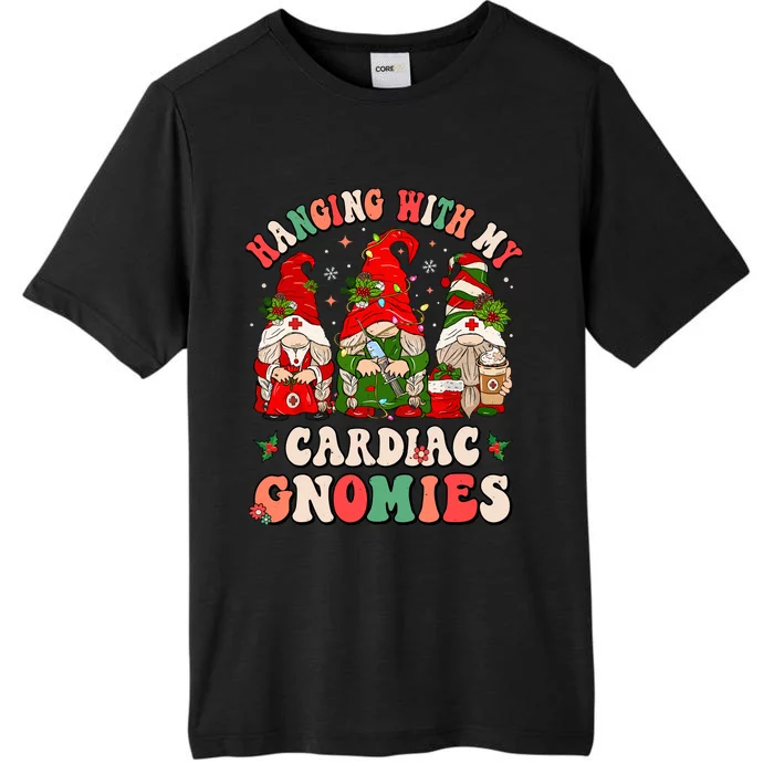 Hanging With My Cardiac Gnomies Funny Christmas Cardiologist ChromaSoft Performance T-Shirt