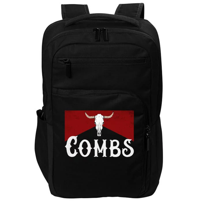 Howdy Western Music Country Cowboy Bull Skull Impact Tech Backpack