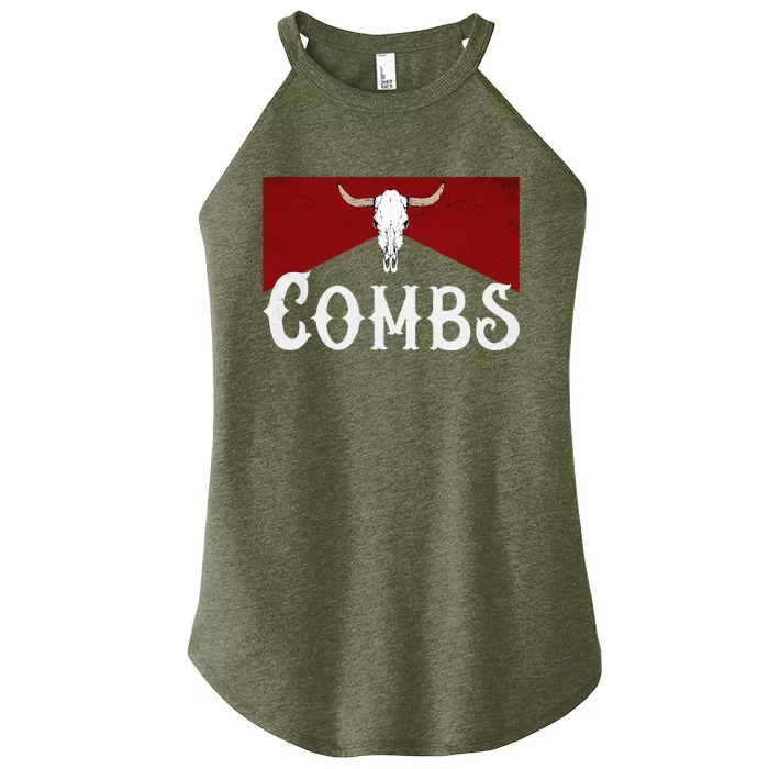 Howdy Western Music Country Cowboy Bull Skull Women’s Perfect Tri Rocker Tank