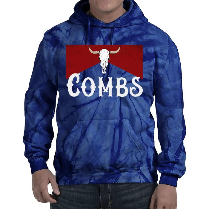 Howdy Western Music Country Cowboy Bull Skull Tie Dye Hoodie