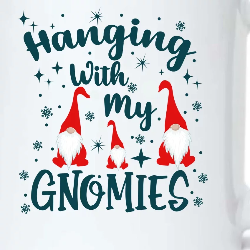 Hanging With My Gnomies Christmas Winter Black Color Changing Mug