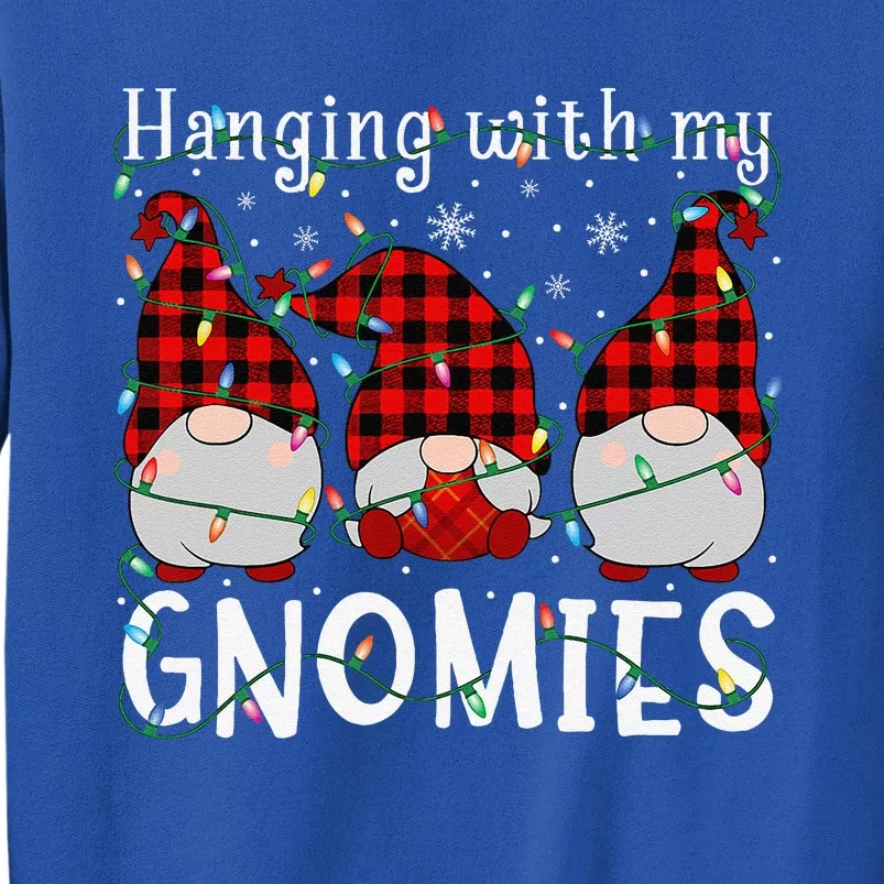 Hanging With My Gnomies Cute Gnome Family Christmas Pajamas Sweatshirt