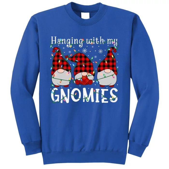 Hanging With My Gnomies Cute Gnome Family Christmas Pajamas Sweatshirt