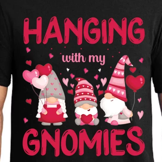 Hanging With My Gnomies Funny Valentines Day Gift Pajama Set