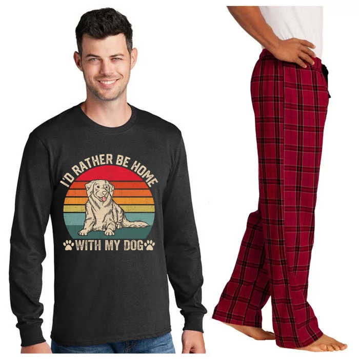 Home With My Dog Love Long Sleeve Pajama Set