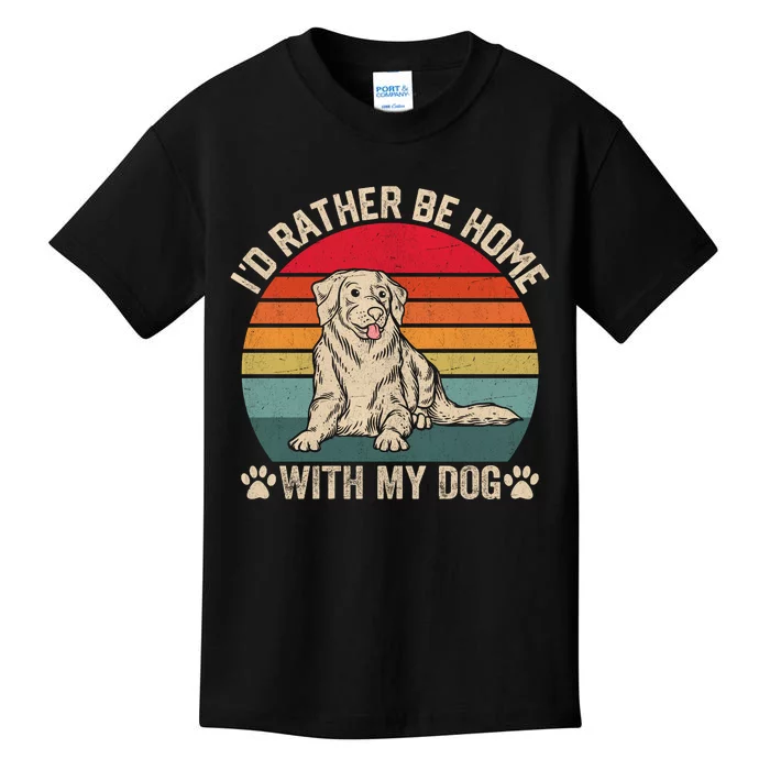 Home With My Dog Love Kids T-Shirt