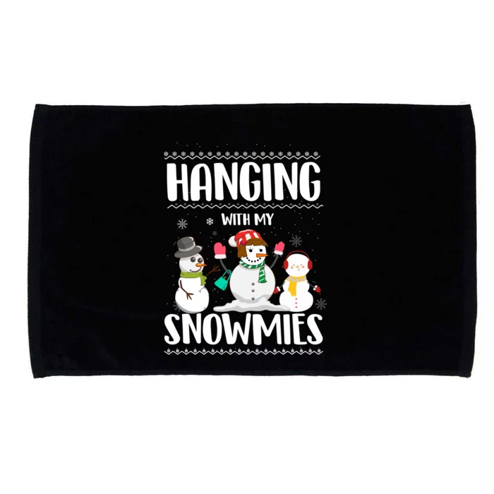 Hanging With My Snowmies Gift Microfiber Hand Towel